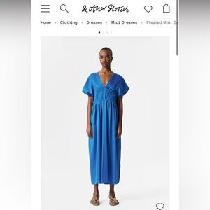 & Other Stories  Pleated Midi Dress